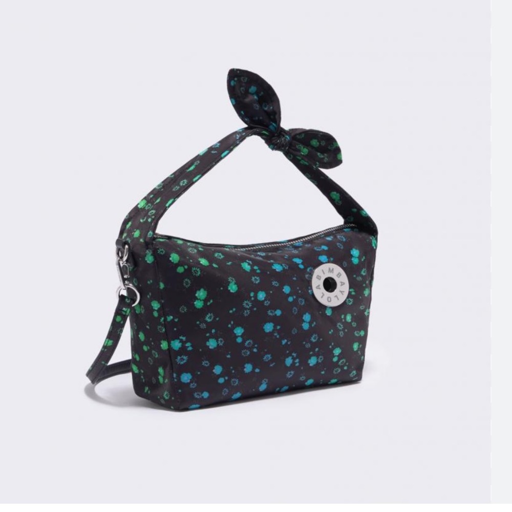 Bimba y Lola nylon hobo flower purse
